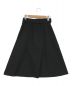 UNTITLED (アンタイトル) コットンタッチ タックフレアスカート ブラック サイズ:SIZE 2 未使用品：2480円