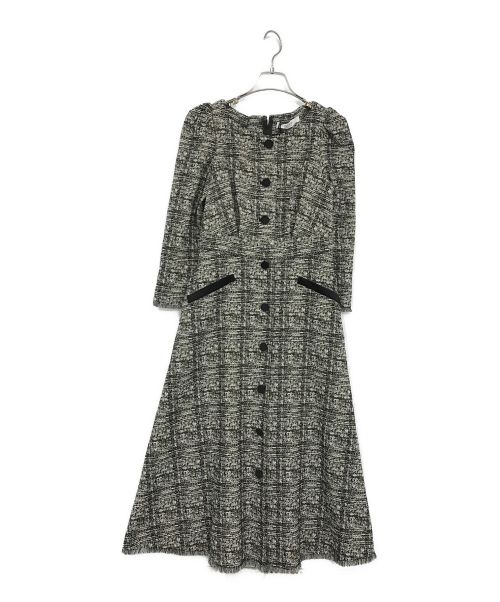 HER LIP TO（ハーリップトゥ）HER LIP TO (ハーリップトゥ) Classic Tweed Midi Dress ブラック サイズ:SIZE　Mの古着・服飾アイテム