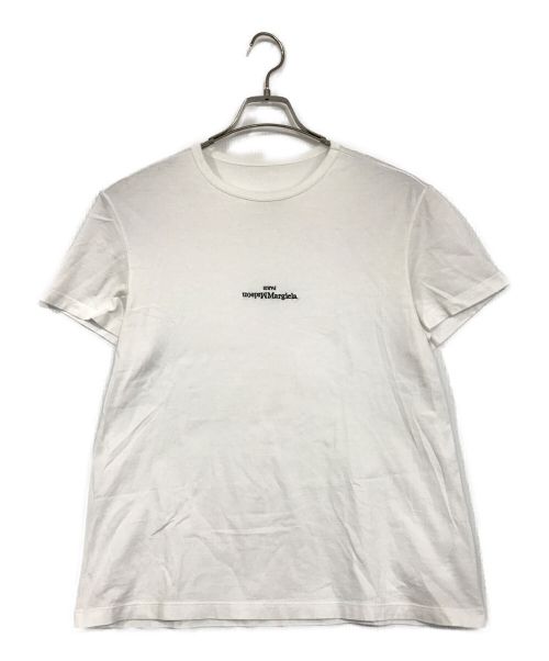 Maison Margiela（メゾンマルジェラ）Maison Margiela (メゾンマルジェラ) ディストーテッド ロゴ 半袖 Tシャツ ホワイト サイズ:SIZE 46の古着・服飾アイテム