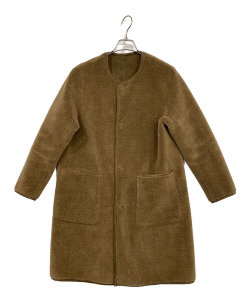 LE GLAZIK（ル グラジック）LE GLAZIK (ル グラジック) FAKE MOUTON REVERSIBLE COAT ベージュ サイズ:36の古着・服飾アイテム