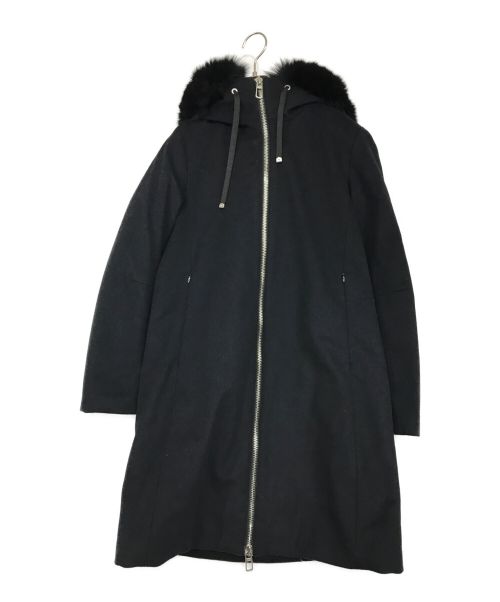 DUNO（デュノ）DUNO (デュノ) フーデッドダウンコート ブラック サイズ:表記無しの古着・服飾アイテム
