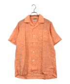 FAIRFAXフェアファックス）の古着「リネンシャツ」｜オレンジ