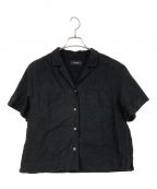 SINMEシンメ）の古着「オープンカラーシャツ」｜ブラック