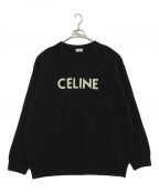CELINEセリーヌ）の古着「オーバーサイズリブ編みウールニットセーター」｜ブラック