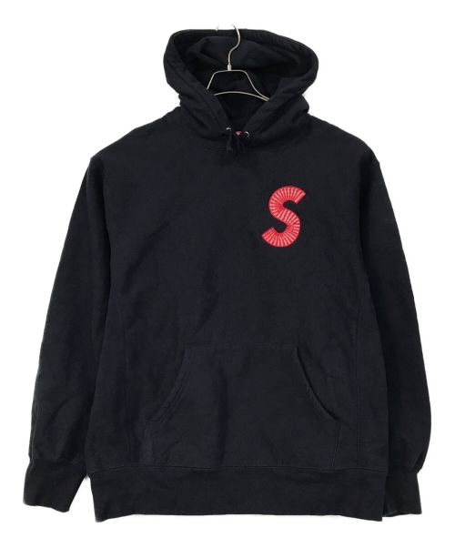 SUPREME（シュプリーム）SUPREME (シュプリーム) Logo Hooded Sweatshirt ネイビー サイズ:SIZE Mの古着・服飾アイテム