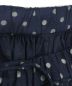 中古・古着 45R (フォーティーファイブアール) 薄オックスプリントのギャザースカート ネイビー サイズ:表記無し：22000円