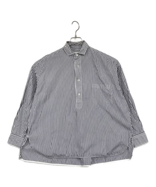 ticca（ティッカ）ticca (ティッカ) スクエアビッグシャツ ネイビー サイズ:SIZE　Fの古着・服飾アイテム