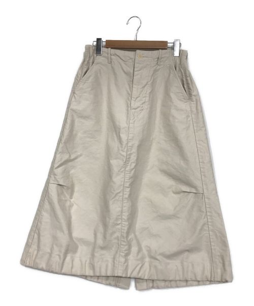 45R（フォーティーファイブアール）45R (フォーティーファイブアール) おこめサテンのチーゴスカート ベージュ サイズ:表記無しの古着・服飾アイテム