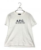 A.P.C.アーペーセー）の古着「半袖ロゴTシャツ」｜ホワイト×ネイビー