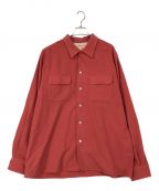 LEVI'S VINTAGE CLOTHINGリーバイス ビンテージ クロージング）の古着「ウールオープンカラーシャツ」｜レッド