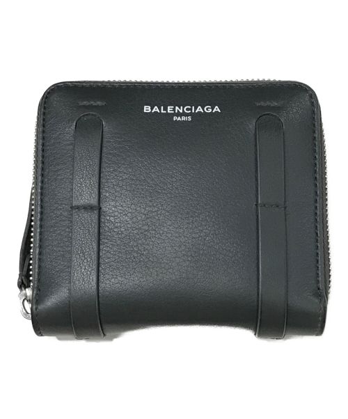 BALENCIAGA（バレンシアガ）BALENCIAGA (バレンシアガ) コンパクトラウンド財布 グレーの古着・服飾アイテム