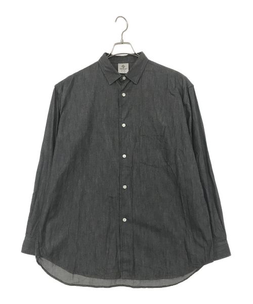 STABILIZER gnz（スタビライザージーンズ）STABILIZER gnz (スタビライザージーンズ) L/S wide tapered shirt グレー サイズ:SIZE XLの古着・服飾アイテム