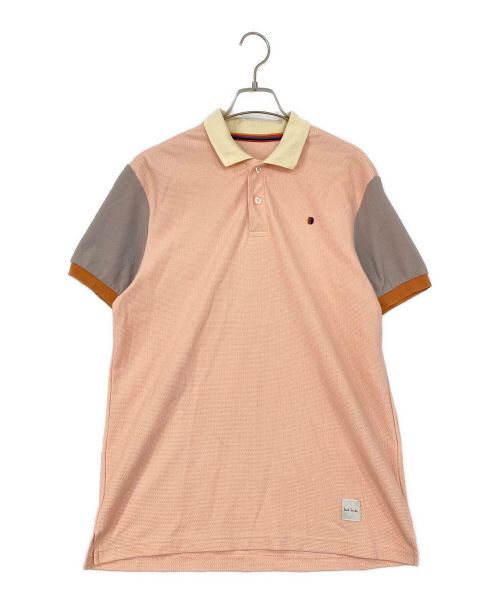 PAUL SMITH（ポールスミス）PAUL SMITH (ポールスミス) ポロシャツ ピンク×グレー サイズ:SIZE Mの古着・服飾アイテム