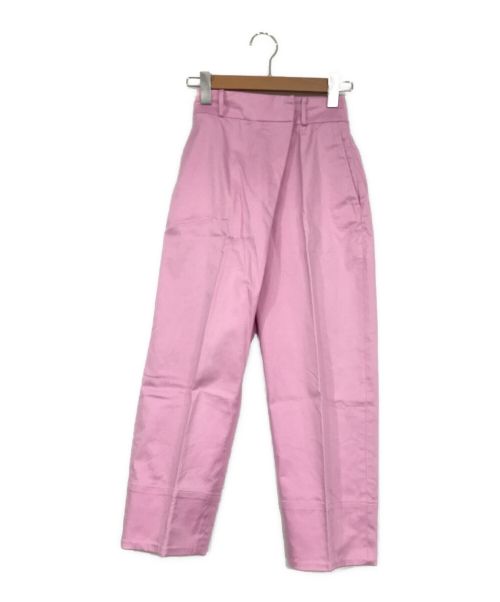 DRAWER（ドゥロワー）DRAWER (ドゥロワー) コットンギャバパンツ ピンク サイズ:SIZE 34の古着・服飾アイテム