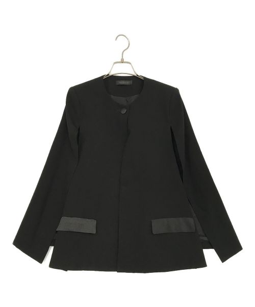 PEELSLOWLY（ピールスローリー）PEELSLOWLY (ピールスローリー) ノーカラージャケット ブラック サイズ:SIZE 0の古着・服飾アイテム
