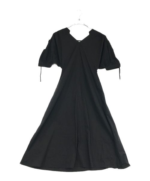 qualite（カリテ）qualite (カリテ) ドロストスリーブワンピース ブラック サイズ:SIZE　36の古着・服飾アイテム