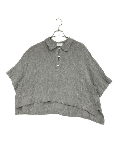 YUNI（ユニ）YUNI (ユニ) ポロシャツ グレー サイズ:SIZE　Fの古着・服飾アイテム