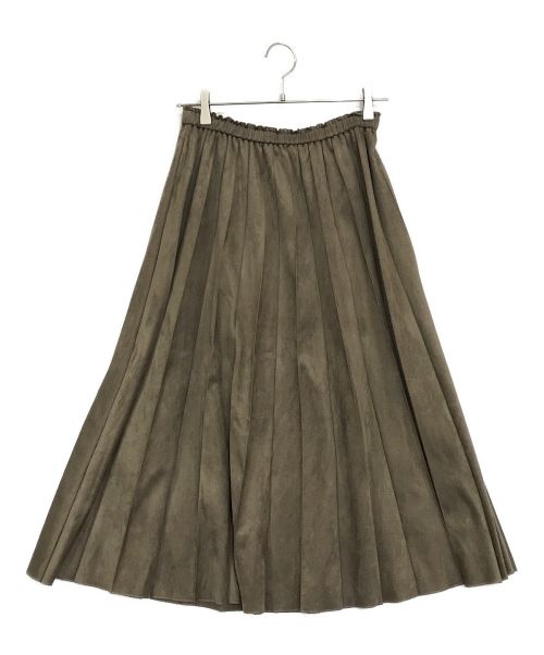 BALLSEY（ボールジィ）BALLSEY (ボールジィ) ライトスエード プリーツミディスカート ブラウン サイズ:SIZE 36の古着・服飾アイテム