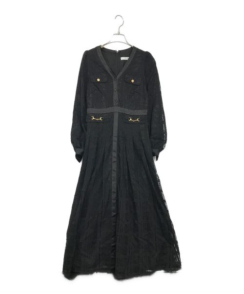 HER LIP TO（ハーリップトゥ）HER LIP TO (ハーリップトゥ) Nottingham Lace Long Dress ブラック サイズ:SIZE　Sの古着・服飾アイテム