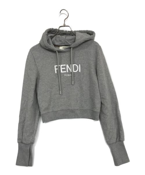 FENDI（フェンディ）FENDI (フェンディ) メランジ ジャージー スウェットシャツ グレー サイズ:SIZE　Sの古着・服飾アイテム