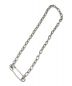 M´s collection（エムズコレクション）の古着「OFF THE WALL NEVER HURT YOU SAFETY PIN CHAIN NECKLACE/チェーンネックレス」｜シルバー