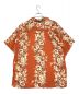 pataloha (パタロハ) ツバル柄オープンカラーシャツ ブラウン サイズ:SIZE　L：6000円