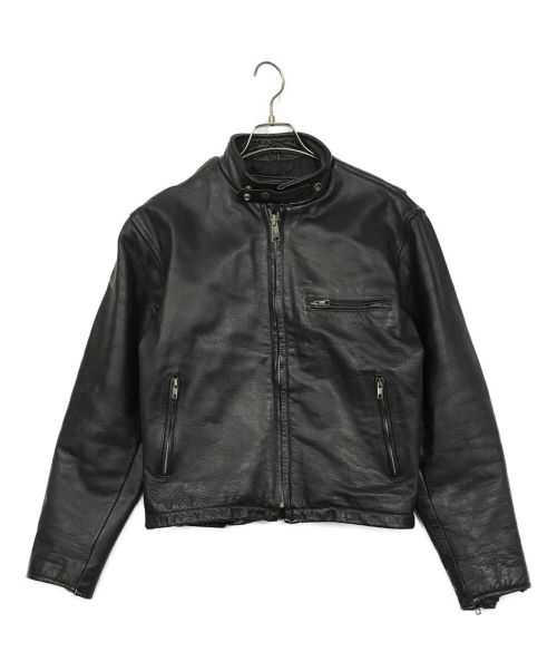 EEZAN（イーザン）EEZAN (イーザン) シングルレザージャケット ブラック サイズ:SIZE　38の古着・服飾アイテム