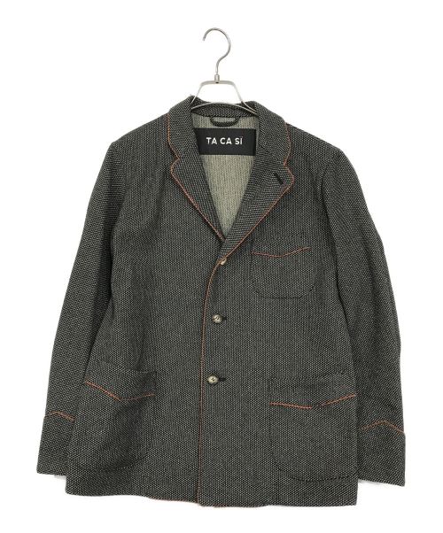 TACASI（タキャシ）TACASI (タキャシ) 3Bジャケット グレー サイズ:SIZE 44の古着・服飾アイテム