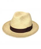 BORSALINOボルサリーノ）の古着「パナマ中折れ帽」｜アイボリー