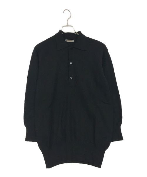 ISSEY MIYAKE（イッセイミヤケ）ISSEY MIYAKE (イッセイミヤケ) ニットポロシャツ ブラック サイズ:SIZE　Sの古着・服飾アイテム