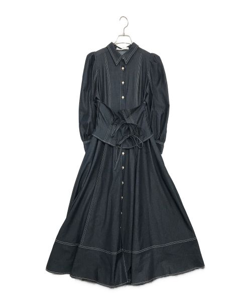HER LIP TO（ハーリップトゥ）HER LIP TO (ハーリップトゥ) Loulou Corset Long Dress インディゴ サイズ:SIZE　Sの古着・服飾アイテム