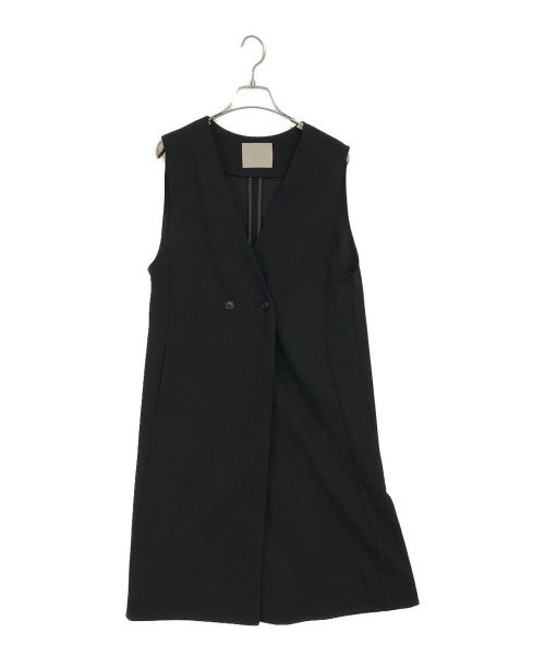 UNFILO（アンフィーロ）UNFILO (アンフィーロ) ロングジレ ブラック サイズ:SIZE　Sの古着・服飾アイテム
