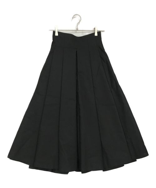 ADORE（アドーア）ADORE (アドーア) フォルムドコットンタックフレアスカート ブラック サイズ:SIZE 36の古着・服飾アイテム
