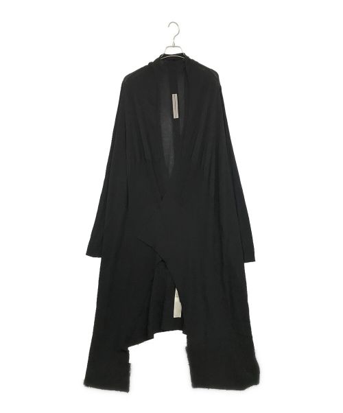 RICK OWENS（リックオウエンス）RICK OWENS (リック オウエンス) CARDIGAN IN MAGLIA LONG WARP/カーディガン ブラック サイズ:SIZE Mの古着・服飾アイテム