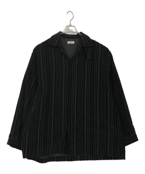 AUBETT（オーベット）AUBETT (オーベット) ランダムコーデュロイ カバーオール ジャケット ブラック サイズ:SIZE　Lの古着・服飾アイテム