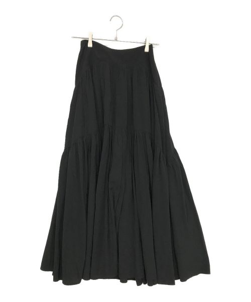 HER LIP TO（ハーリップトゥ）HER LIP TO (ハーリップトゥ) High-Waist Tiered Long Skirt ブラック サイズ:SIZE Mの古着・服飾アイテム