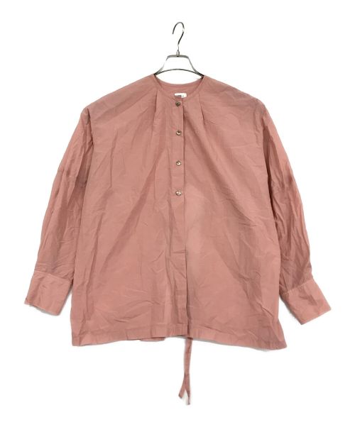 MANOF（マノフ）MANOF (マノフ) ARCH OPEN SHEER SHIRT/アーチオープンシアーシャツ ピンク サイズ:SIZE Mの古着・服飾アイテム