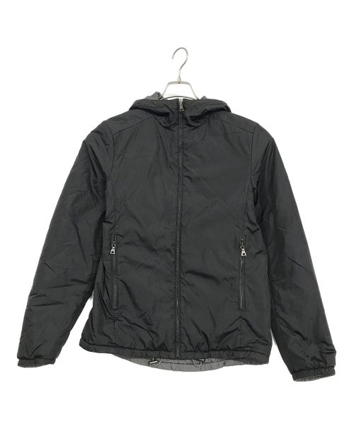 PRADA（プラダ）PRADA (プラダ) リバーシブルナイロンジャケット ブラック サイズ:SIZE 44の古着・服飾アイテム