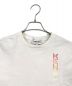 中古・古着 KENZO (ケンゾー) ロゴ刺繍Tシャツ ホワイト サイズ:SIZE　XS：4800円