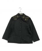 ETROエトロ）の古着「ビジュー装飾シャツジャケット」｜ブラック
