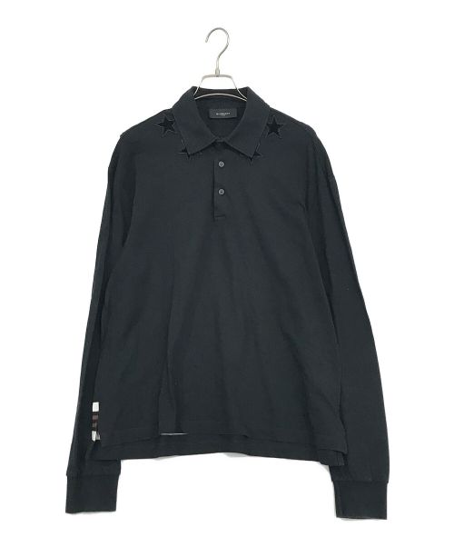 GIVENCHY（ジバンシィ）GIVENCHY (ジバンシィ) スターポロシャツ ブラック サイズ:SIZE　XXLの古着・服飾アイテム