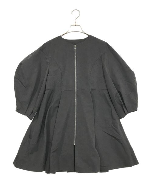 LE PHIL（ル フィル）LE PHIL (ル フィル) コーデュラナイロンコットンフレアジャケット ブラック サイズ:SIZE　0の古着・服飾アイテム