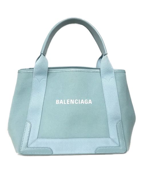 BALENCIAGA（バレンシアガ）BALENCIAGA (バレンシアガ) カバスＳキャンバストートバッグ ブルーの古着・服飾アイテム