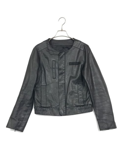KINU（キヌ）KINU (キヌ) ラムレザージャケット ブラック サイズ:SIZE　Mの古着・服飾アイテム