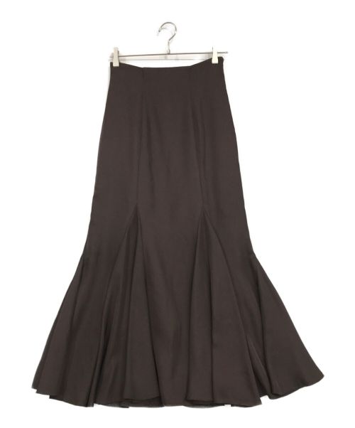 Snidel（スナイデル）Snidel (スナイデル) ハイウエストヘムボリュームスカート ブラウン サイズ:1の古着・服飾アイテム
