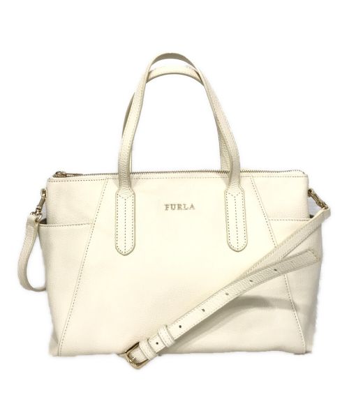 FURLA（フルラ）FURLA (フルラ) フリージアテッサ2WAYバッグ ホワイトの古着・服飾アイテム