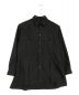 s'yte（サイト）の古着「1/10 FLANNEL + COTTON/THORNY JACQUARD VERTICAL GUSSET SHIRTS.」｜ブラック
