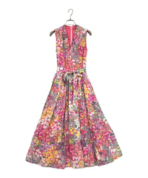 Kate Spade（ケイトスペード）Kate Spade (ケイトスペード) floral dots burnout dress ピンク サイズ:SIZE　4の古着・服飾アイテム