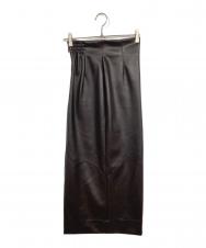 anuans (アニュアンス) ヴィーガンレザータイトスカート ブラウン サイズ:M