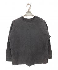 YANTOR (ヤントル) コットンシルクプルオーバー グレー サイズ:S